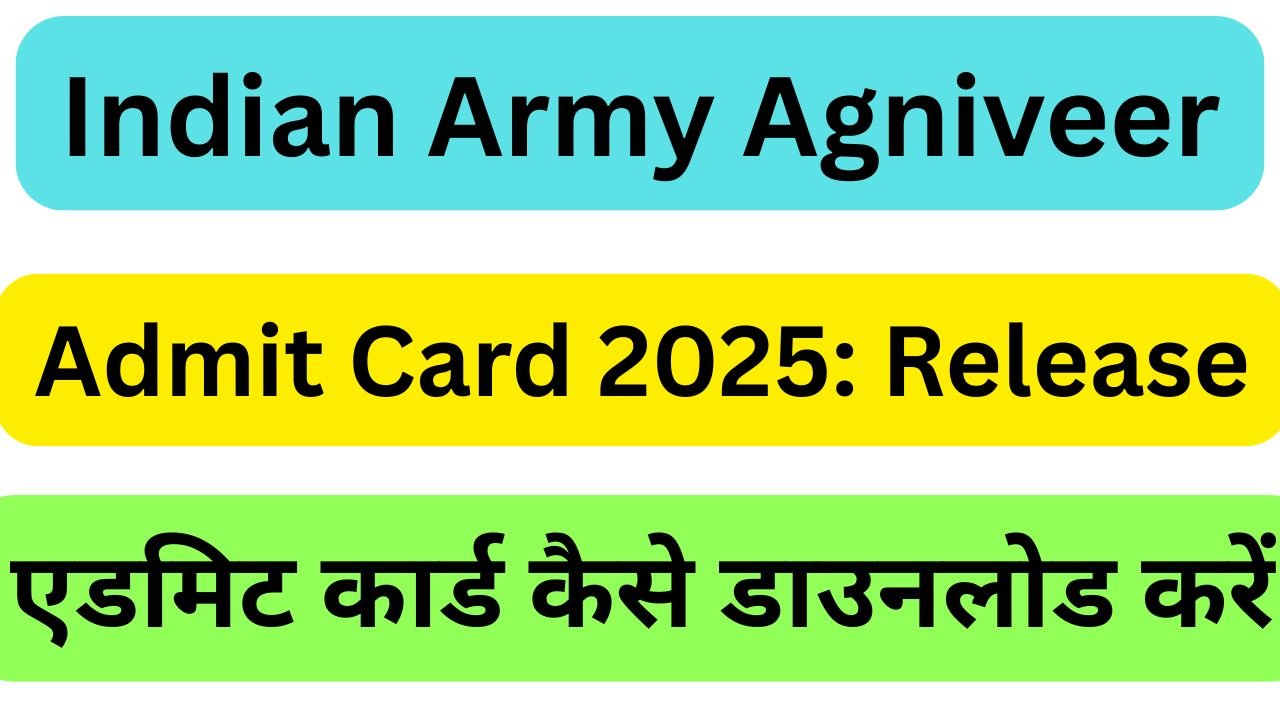 Indian Army Agniveer Admit Card 2025